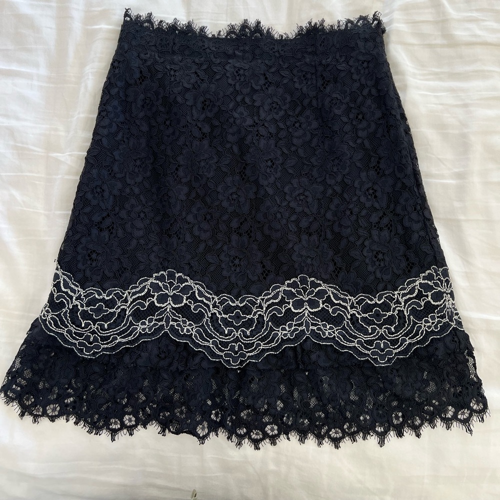 Sandro black lace mini